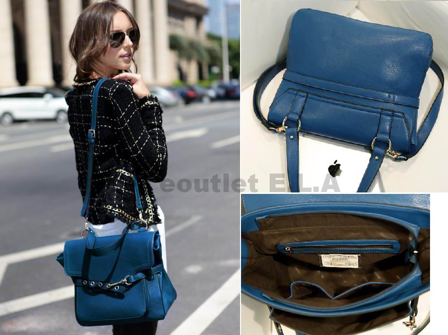 HIGH QUALITY 40cm BLUE HAND OR SHOULDER BAG